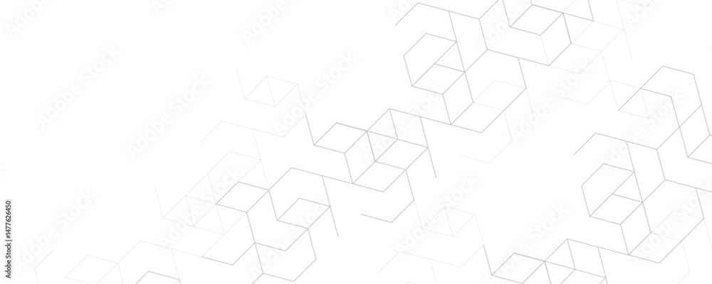 Aufkleber abstract white and gray color geometric shape and lines seamless pattern transparent background desi