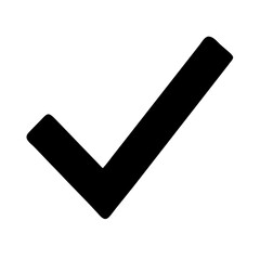 check mark on white background