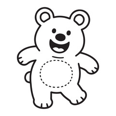 Cheerful Bear Cub Illustration