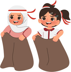 Student Celebrate Indonesia independece day