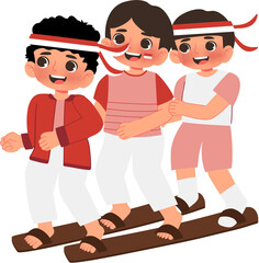 Student Celebrate Indonesia independece day