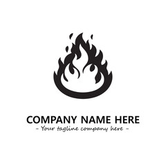 Fire Logo Company Design Illustration Vector Graphic Image