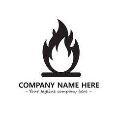Fire Logo Company Design Illustration Vector Graphic Image
