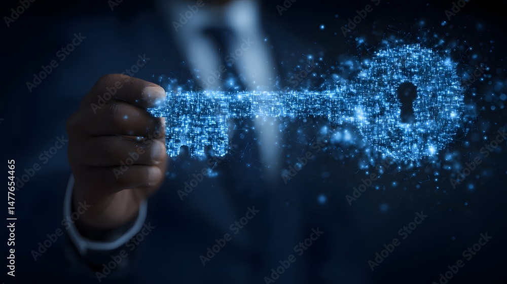 Poster cybersecurity measures and technologies safeguarding sensitive digital information networks and syst