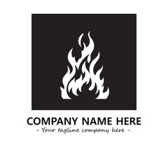 Fire Logo Company Design Illustration Vector Graphic Image
