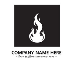 Fire Logo Company Design Illustration Vector Graphic Image