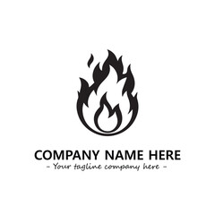 Fire Logo Company Design Illustration Vector Graphic Image