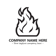 Fire Logo Company Design Illustration Vector Graphic Image