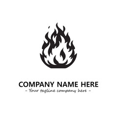 Fire Logo Company Design Illustration Vector Graphic Image
