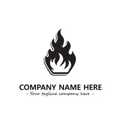Fire Logo Company Design Illustration Vector Graphic Image