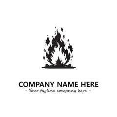Fire Logo Company Design Illustration Vector Graphic Image