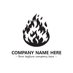 Fire Logo Company Design Illustration Vector Graphic Image