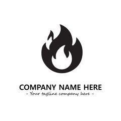 Fire Logo Company Design Illustration Vector Graphic Image