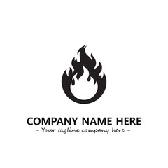 Fire Logo Company Design Illustration Vector Graphic Image