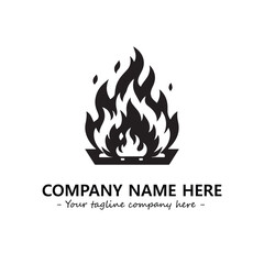 Fire Logo Company Design Illustration Vector Graphic Image