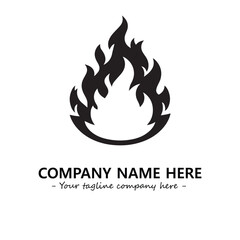 Fire Logo Company Design Illustration Vector Graphic Image