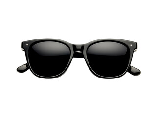 Black Sunglasses Isolated on Transparent Background