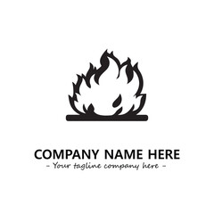 Fire Logo Company Design Illustration Vector Graphic Image