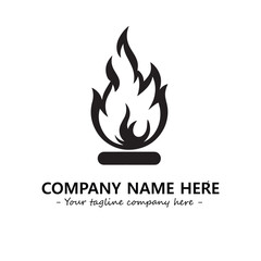 Fire Logo Company Design Illustration Vector Graphic Image