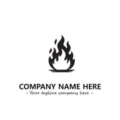 Fire Logo Company Design Illustration Vector Graphic Image