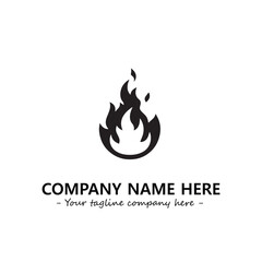 Fire Logo Company Design Illustration Vector Graphic Image
