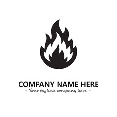 Fire Logo Company Design Illustration Vector Graphic Image