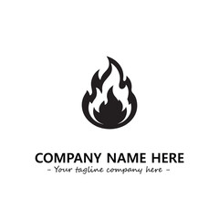 Fire Logo Company Design Illustration Vector Graphic Image