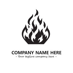 Fire Logo Company Design Illustration Vector Graphic Image
