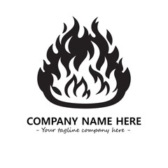 Fire Logo Company Design Illustration Vector Graphic Image
