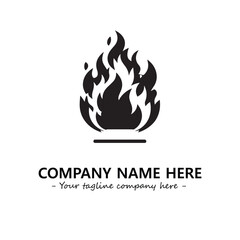 Fire Logo Company Design Illustration Vector Graphic Image