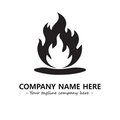 Fire Logo Company Design Illustration Vector Graphic Image