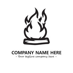 Fire Logo Company Design Illustration Vector Graphic Image