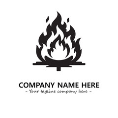Fire Logo Company Design Illustration Vector Graphic Image