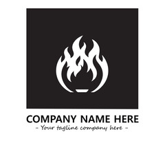 Fire Logo Company Design Illustration Vector Graphic Image