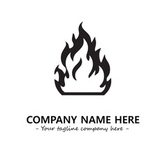 Fire Logo Company Design Illustration Vector Graphic Image