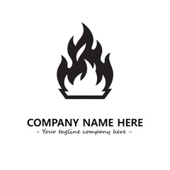 Fire Logo Company Design Illustration Vector Graphic Image