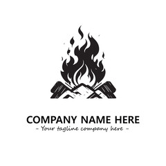 Fire Logo Company Design Illustration Vector Graphic Image
