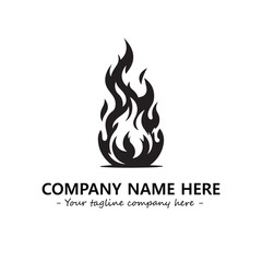Fire Logo Company Design Illustration Vector Graphic Image