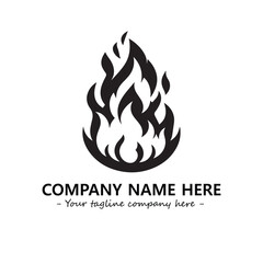Fire Logo Company Design Illustration Vector Graphic Image