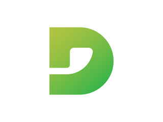 Abstract D Letter Logo for Golf Club Business