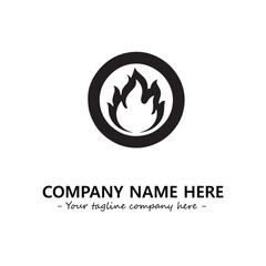 Fire Logo Company Design Illustration Vector Graphic Image