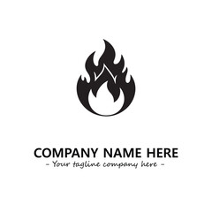 Fire Logo Company Design Illustration Vector Graphic Image