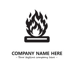 Fire Logo Company Design Illustration Vector Graphic Image