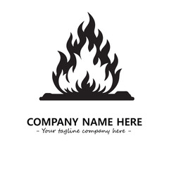 Fire Logo Company Design Illustration Vector Graphic Image
