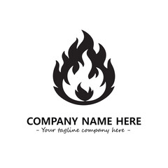 Fire Logo Company Design Illustration Vector Graphic Image