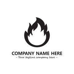 Fire Logo Company Design Illustration Vector Graphic Image