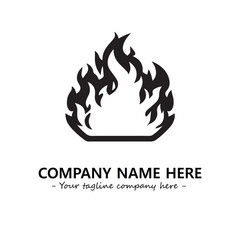 Fire Logo Company Design Illustration Vector Graphic Image