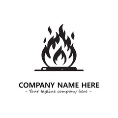 Fire Logo Company Design Illustration Vector Graphic Image