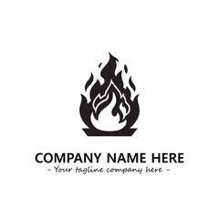 Fire Logo Company Design Illustration Vector Graphic Image