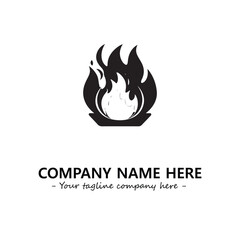 Fire Logo Company Design Illustration Vector Graphic Image